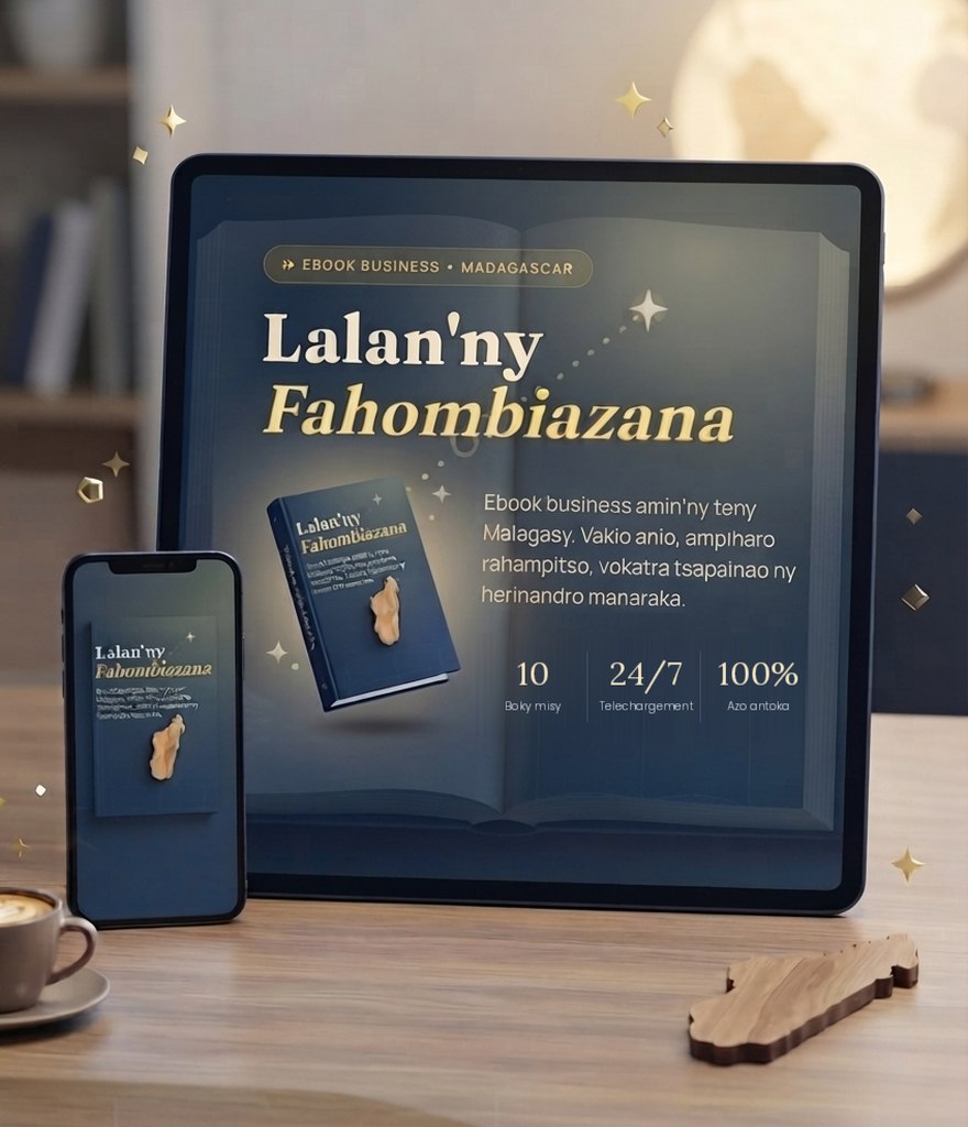 Ny boky Ebook MG Business vakiana amin'ny finday sy tablette